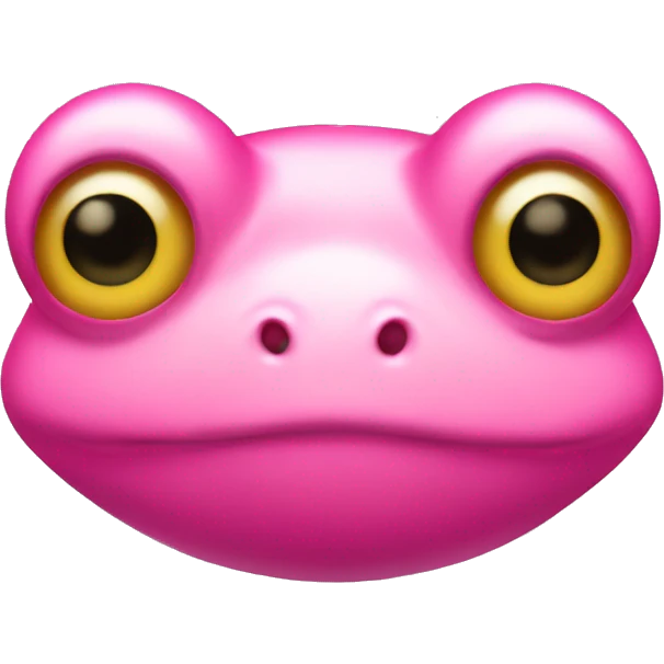 Pink frog emoji