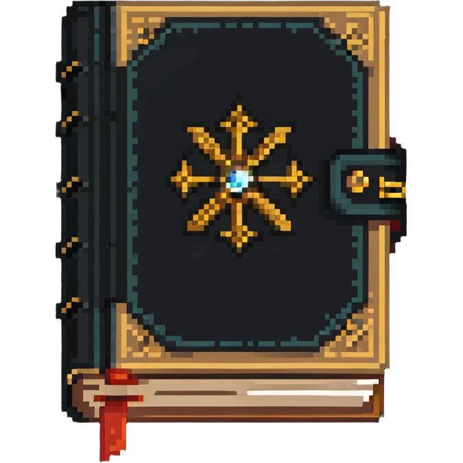Ancient book with clasp emoji