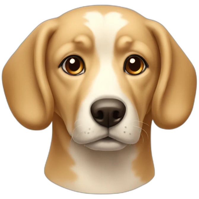 Chien beige emoji