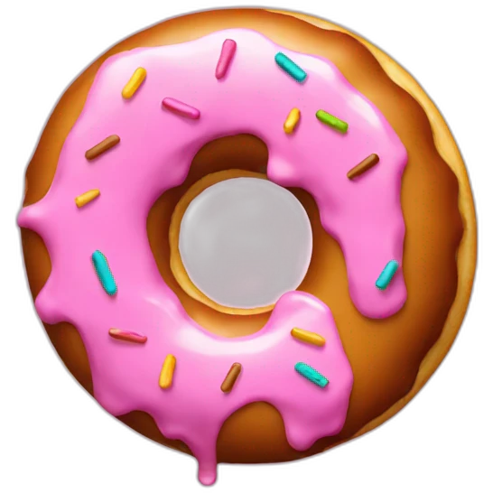 A donut with a phone emoji
