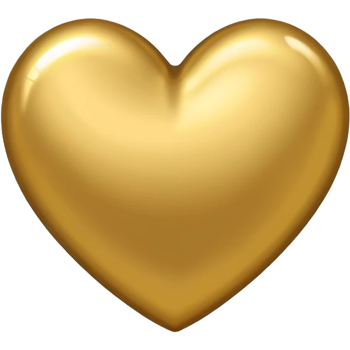 Gold heart emoji
