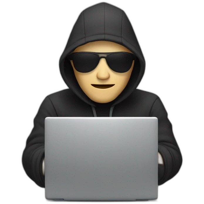 hacker using computer emoji