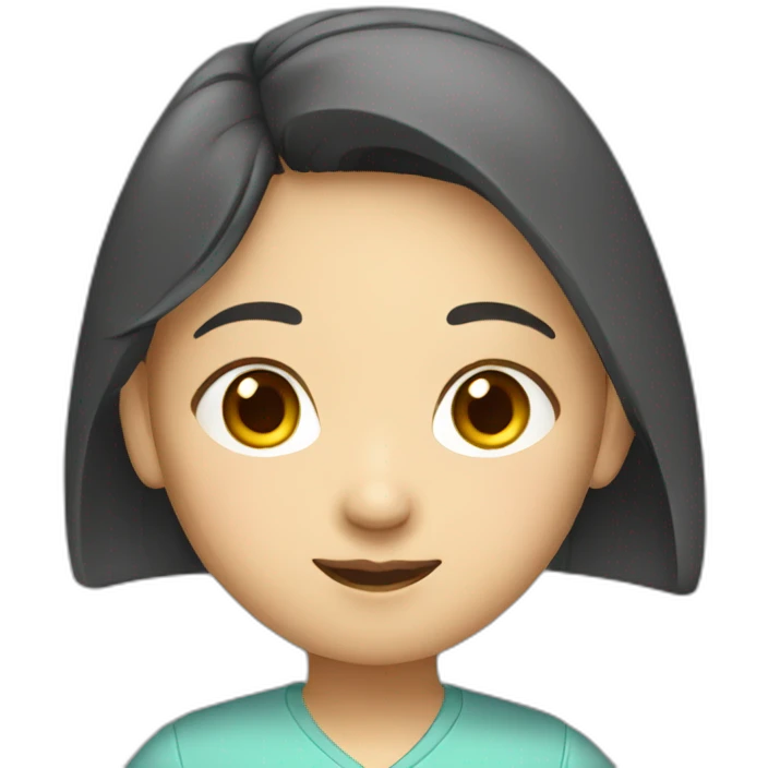 asian girl in tech emoji