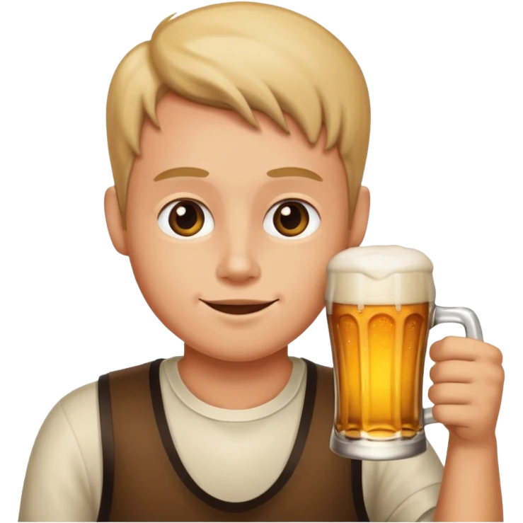 Person drinking beer emoji
