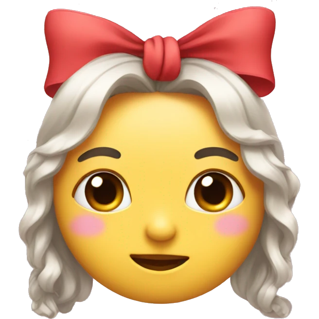 Cute bow emoji