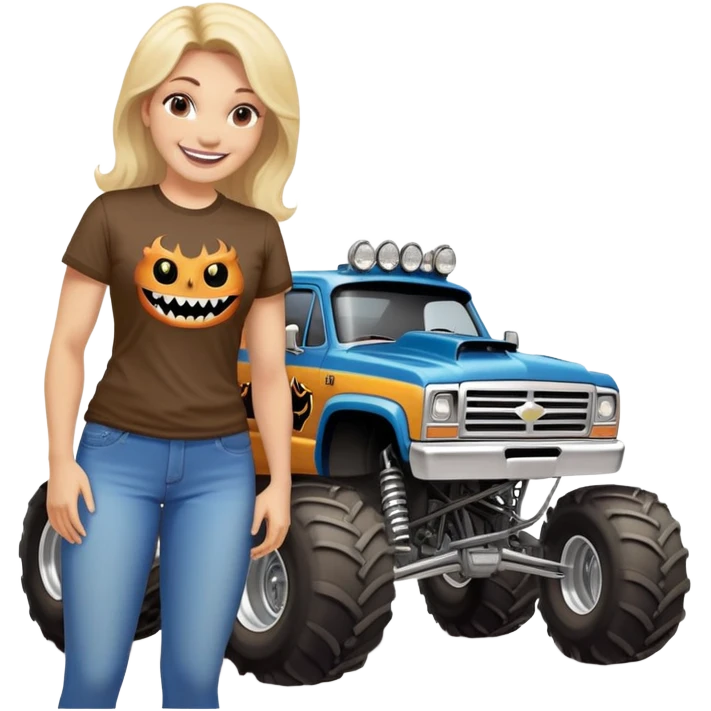 Monster truck mom emoji