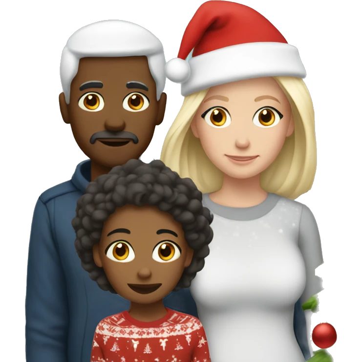 White family Christmas  emoji