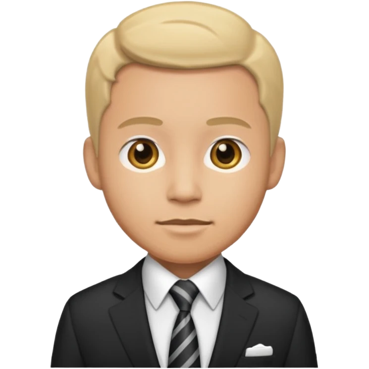 Mafia enforcer, suit and tie, emoji