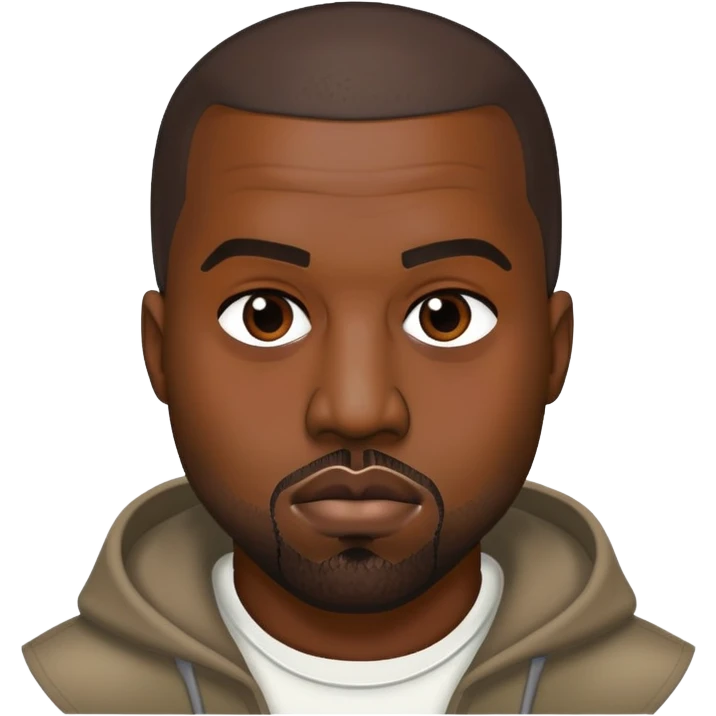 face of Kanye West emoji