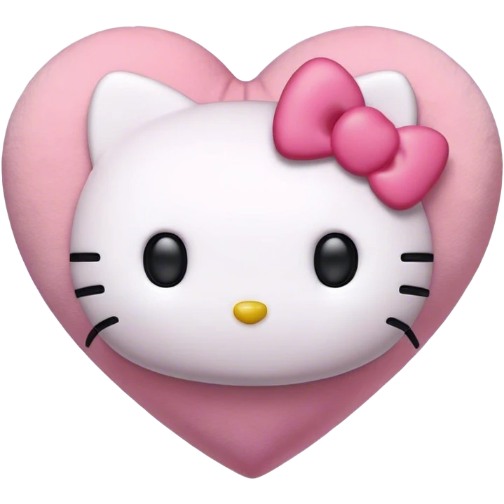hello kitty heart emoji