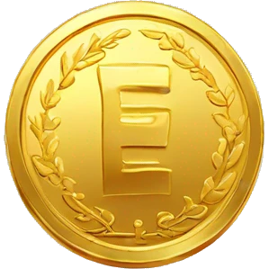 gold coin with India Rupee symbo emoji
