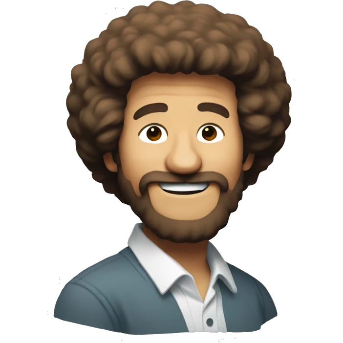 bob ross painting emoji