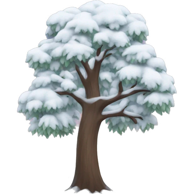 snowy tree emoji