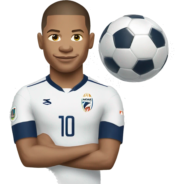 Mbappé avec coupe du monde emoji