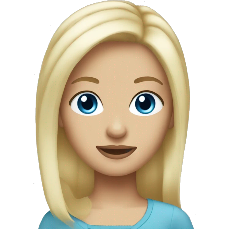 Blue eyed blonde hair  emoji