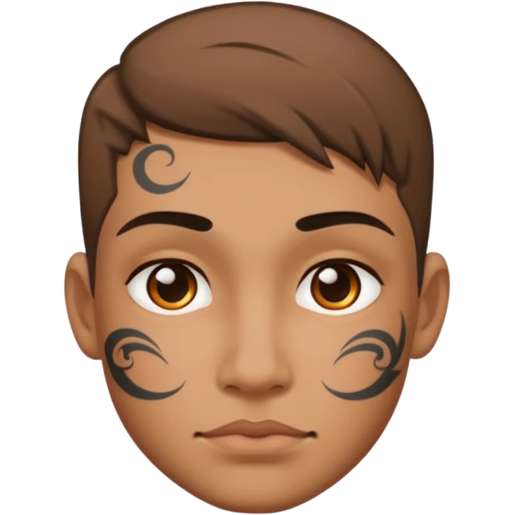 face tattoo emoji