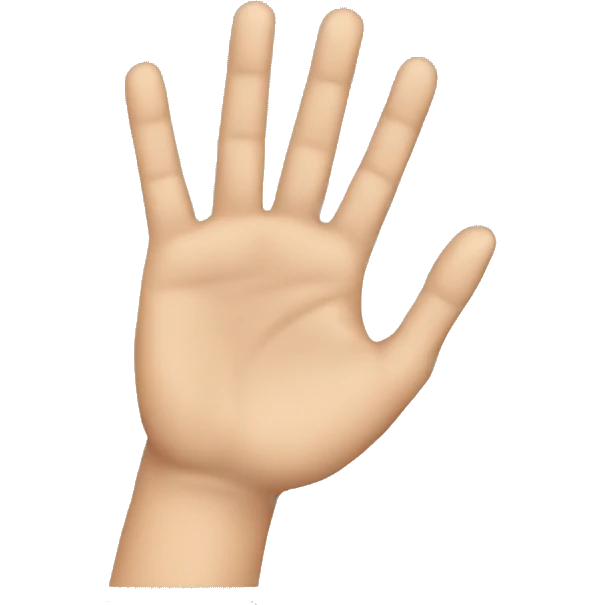 Generate emoji side view of the hand palm emoji