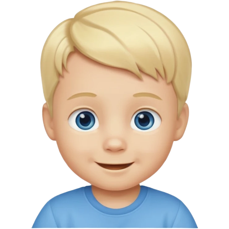 Blond hair blue eyed baby boy emoji