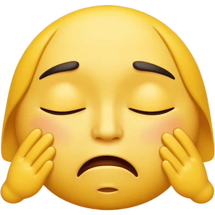 create an emoji with a cringeing face emoji