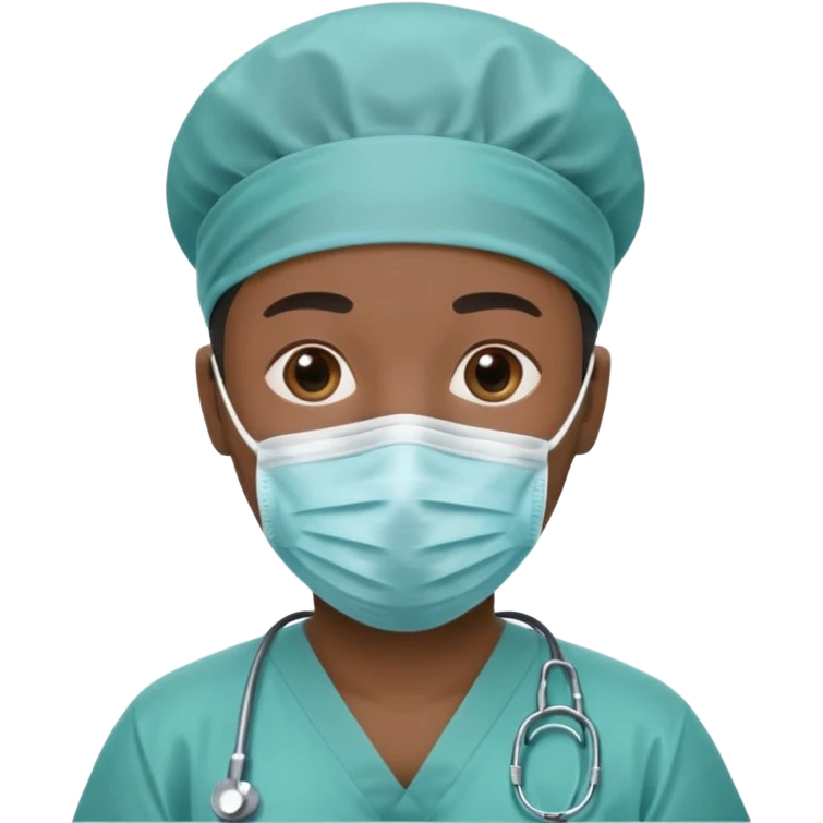 Black surgeon  emoji