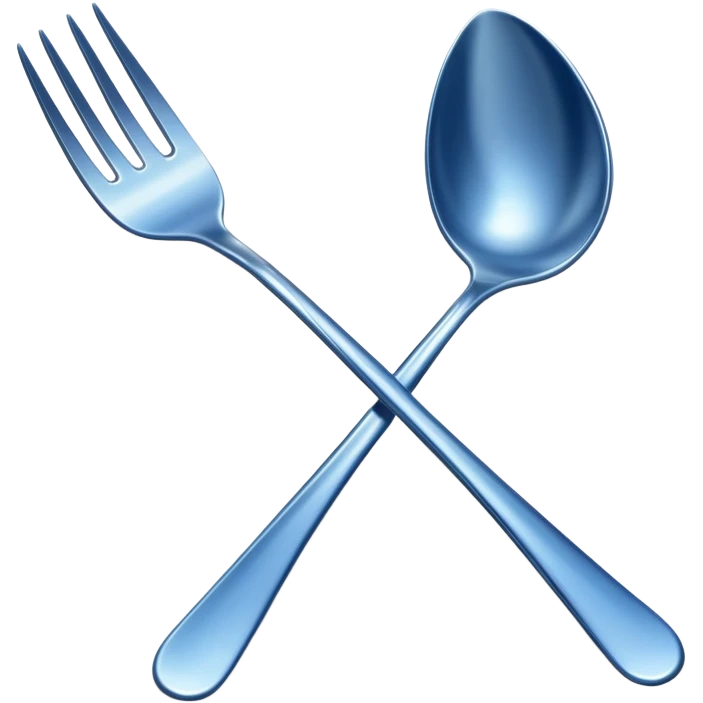 blue oyster fork emoji