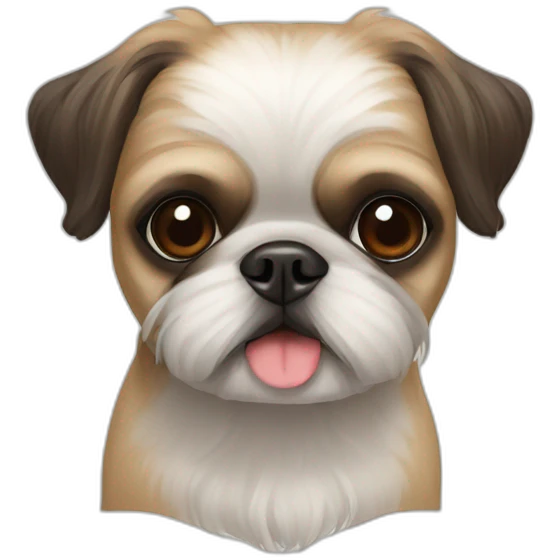 shih tzu and pug emoji