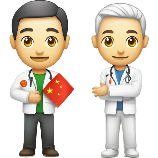 chiropractic and traditional chinese medicine - fusion concept. keep it simple but include both eastern and western health elements emoji