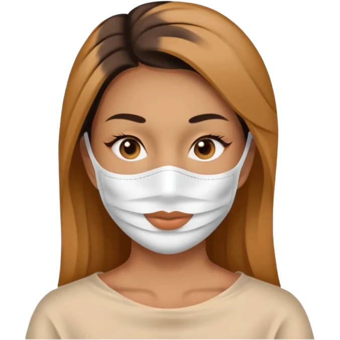 women beauty facial paper mask emoji
