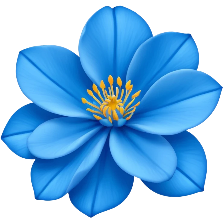Rosa Azul de wasapp emoji