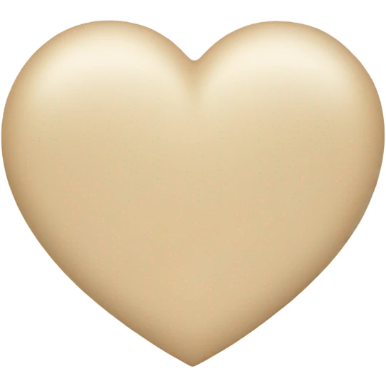 Beige Heart emoji