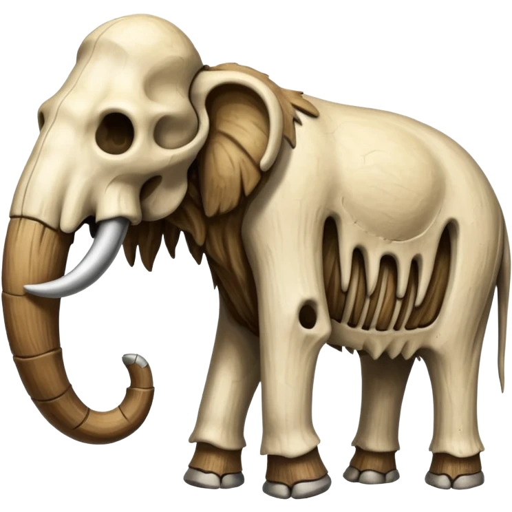 skeleton of a mammoth emoji