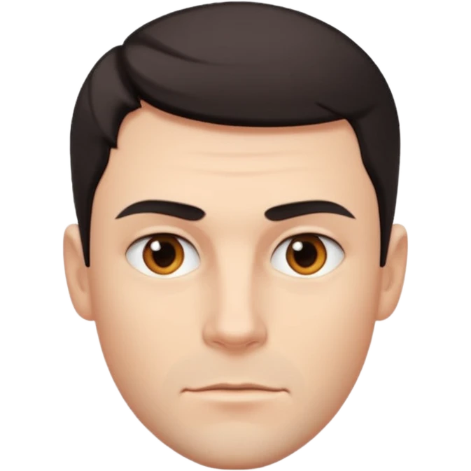 bold white man emoji