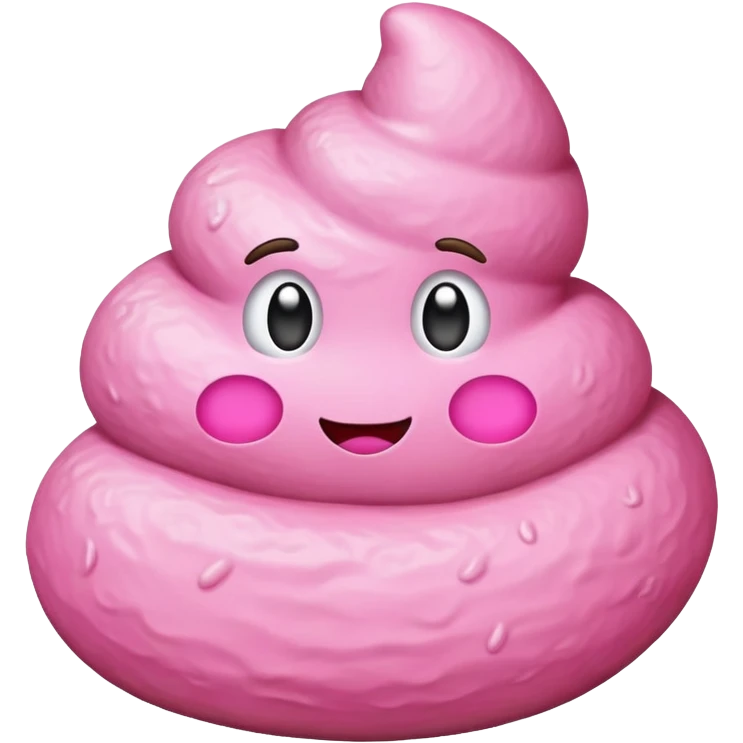 Pink poop emoji