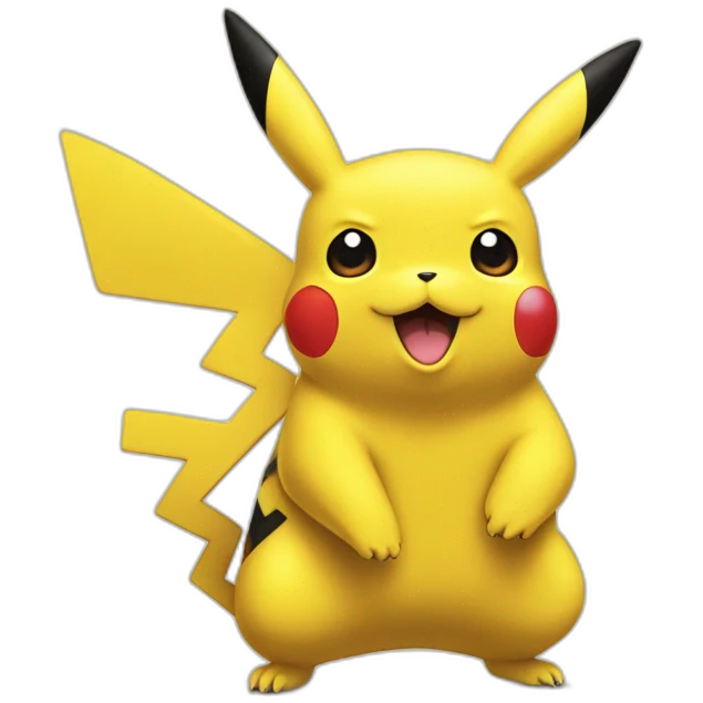 Pikachu en t max emoji
