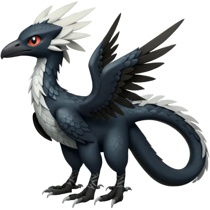 Toothless-Trico-Silvally-Fakémon-hybrid-creature (full body)  emoji