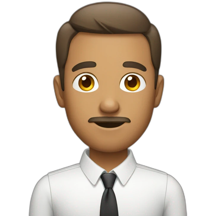A man with a iphone emoji