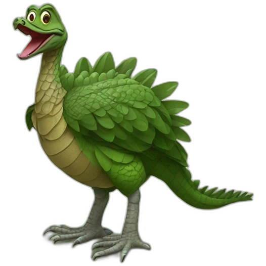 crocodile turkey emoji