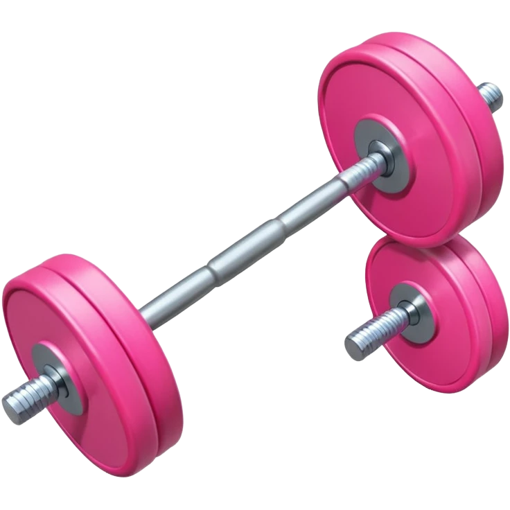 pink barbell emoji