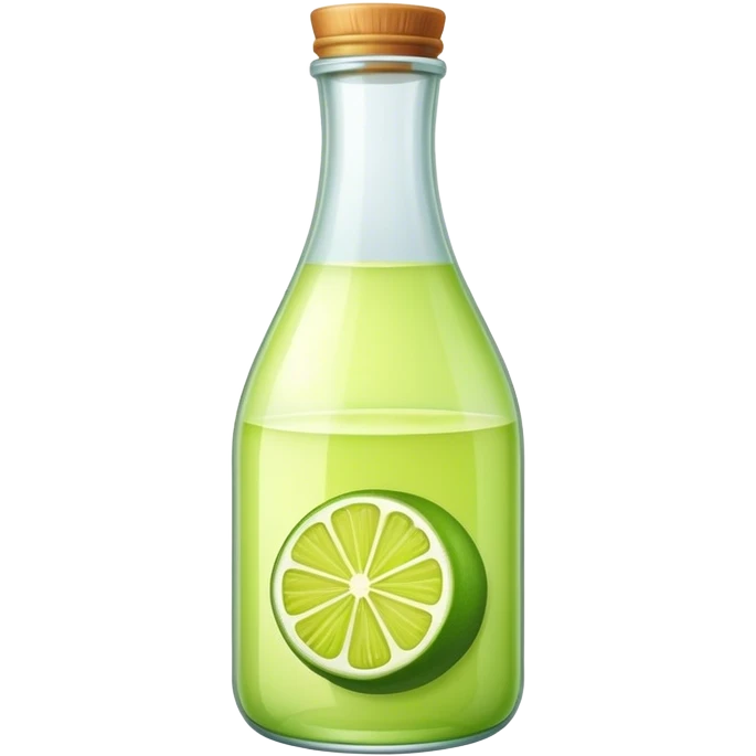 Lime juice bottle emoji