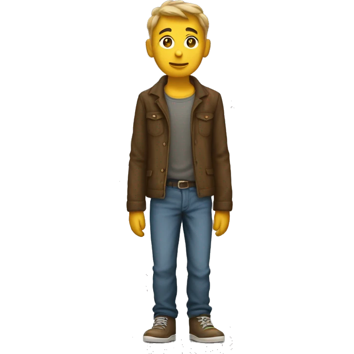make a lower class that has raggy cloths  person full body view  emoji