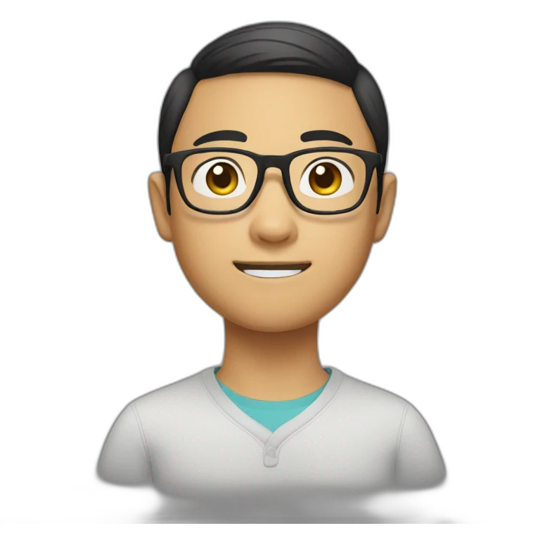 onloop asian boy in specs emoji