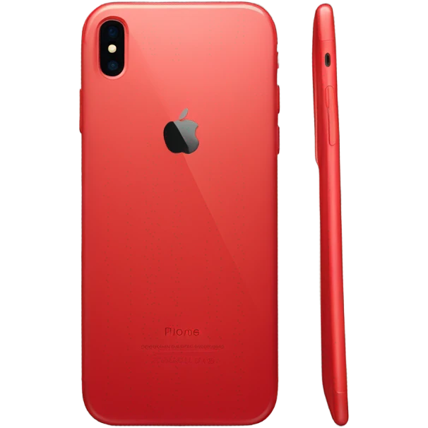 red iPhone emoji
