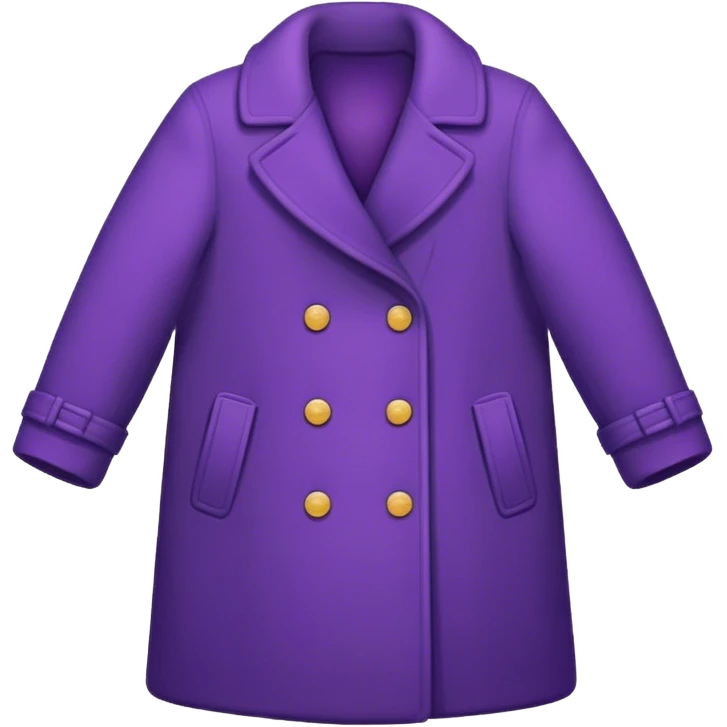 Purple just de coat emoji