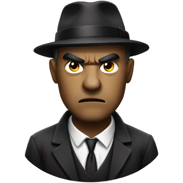 Angry mobster emoji
