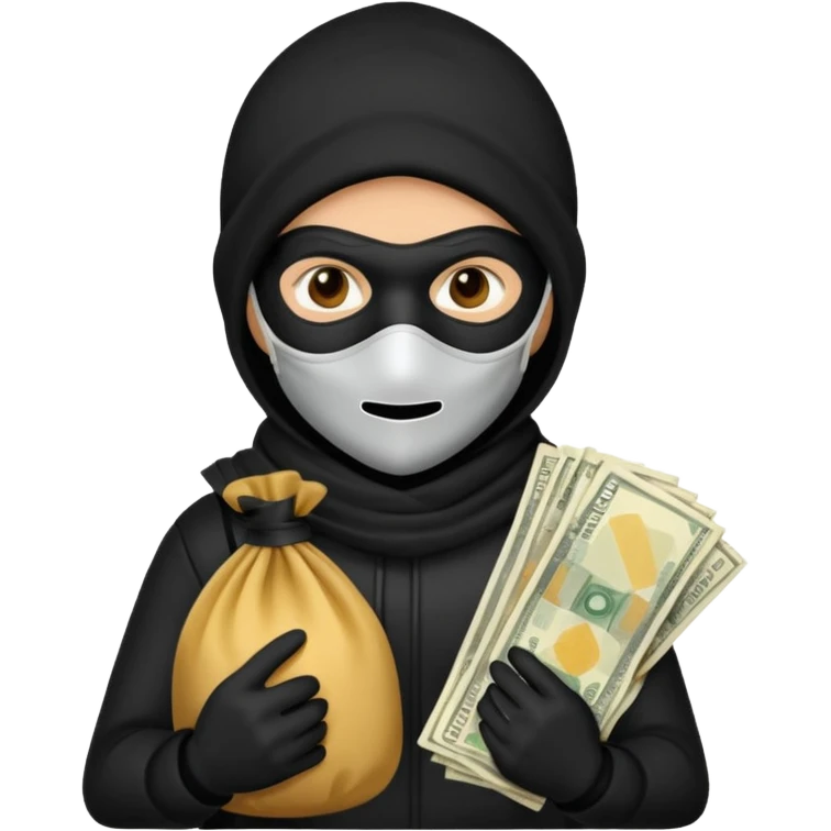 A theif robber emoji emoji