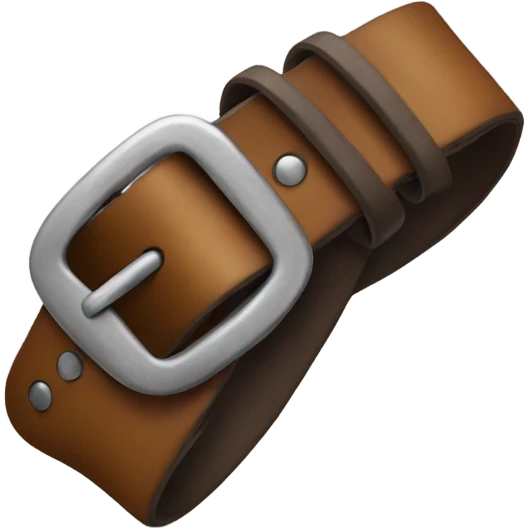 A hand holding a belt  emoji