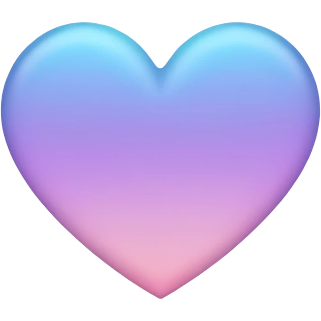 heart with a pastel ombre emoji