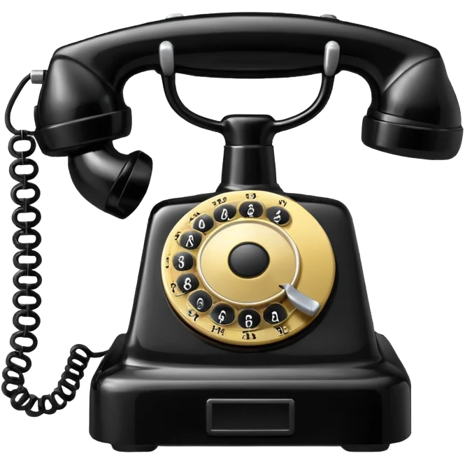 Old phone emoji