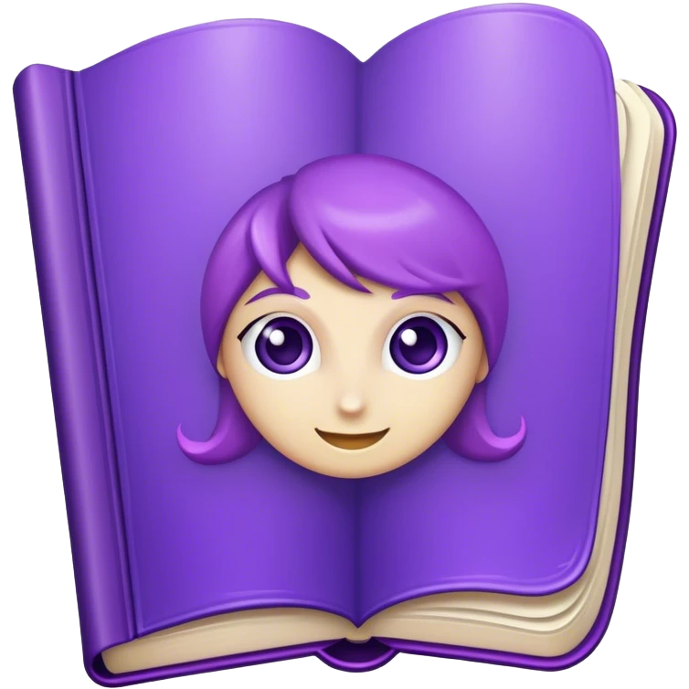 the magic book of charisma violet book emoji