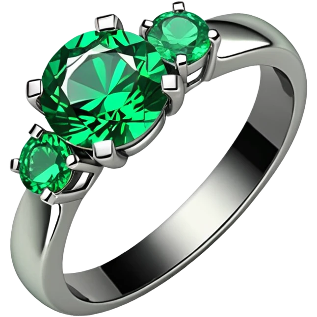 glitter esmerald married ring emoji